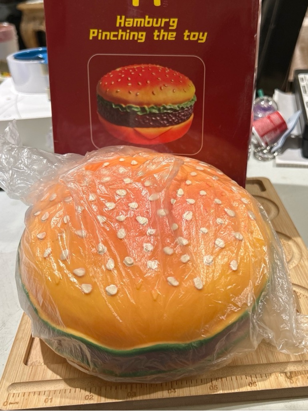 Jumbo hamburger squishy